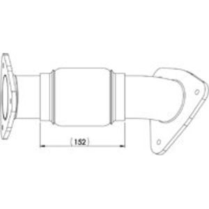 Tuyau d'échappement DINEX 29299