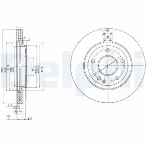 Disque de frein DELPHI BG3709
