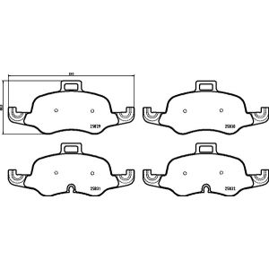 Conjunto de pastilhas de travão BREMBO Xtra P 85 160X, Frente