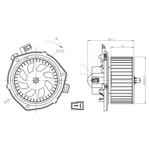 Innenraumgebläse NRF 34280