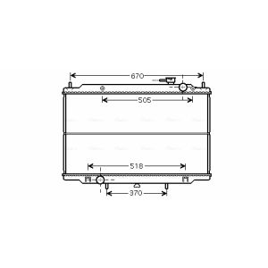Arrefecedor do motor AVA COOLING DN2266