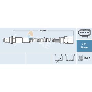 Sonde lambda FAE 77402