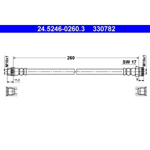 Bremsschlauch ATE 24.5246-0260.3