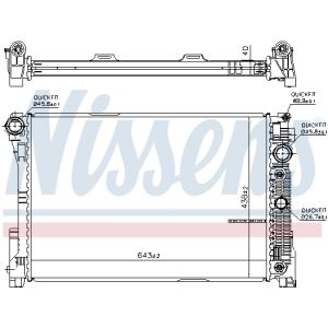 Radiator, motorkoeling NISSENS 67101