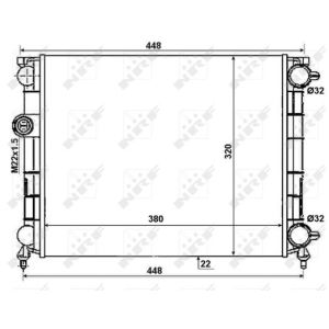 Kühler, Motorkühlung NRF 50004