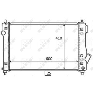 Radiator, motorkoeling NRF 59054