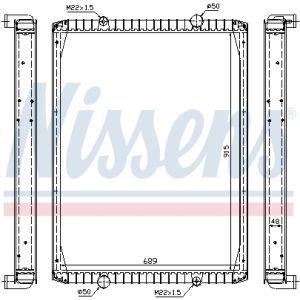 Kühler, Motorkühlung NISSENS 63848A