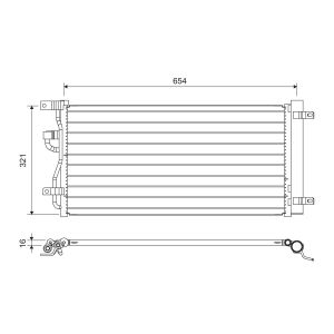A/C-kondensor VALEO 822702