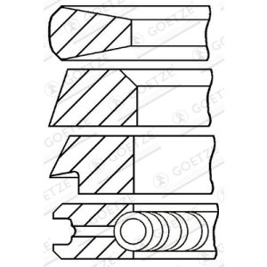 Juego de anillos de pistón GOETZE 08-172500-00