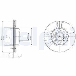 Disco de freno DELPHI BG3341