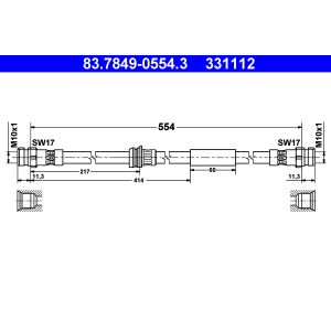 Remleiding ATE 83.7849-0554.3