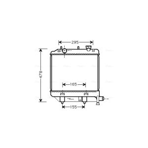 Arrefecedor do motor AVA COOLING MZ2172
