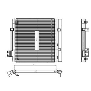 Condensador, ar condicionado EASY FIT NRF 350448