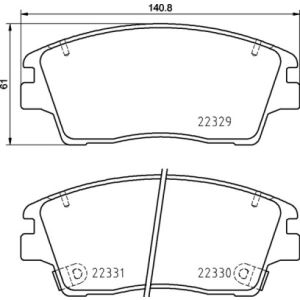 Bremsbelagsatz, Scheibenbremse BREMBO P 30 096