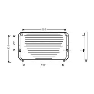 Condensador, ar condicionado AVA COOLING TO5202