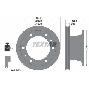 Bremsscheibe TEXTAR 93084800