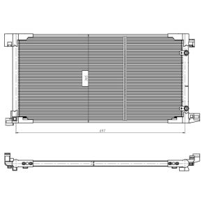 Condensatore, climatizzatore EASY FIT NRF 350449