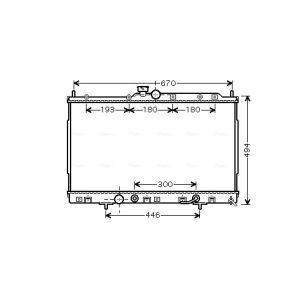 Arrefecedor do motor AVA COOLING MT2185