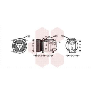 Compressor, ar condicionado VAN WEZEL 2700K233