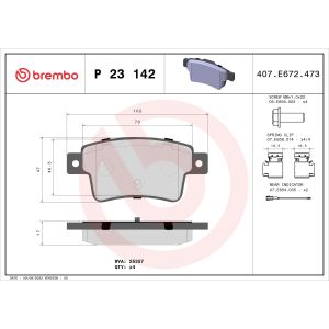 Levyjarrun jarrupalasarja BREMBO P 23 142