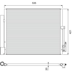 Condenseur (climatisation) VALEO 814382