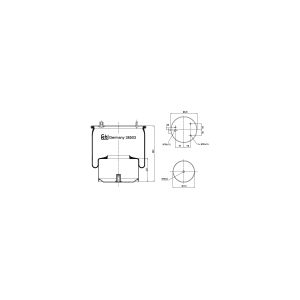 Fole de mola, suspensão pneumática FEBI BILSTEIN 38503