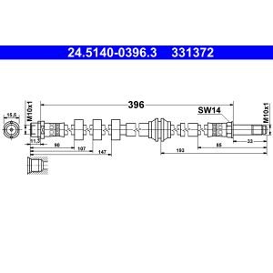 Jarruletku ATE 24.5140-0396.3