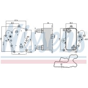 Enfriador de aceite NISSENS NIS 91457