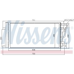 A/C-kondensor AVA COOLING KA5355D