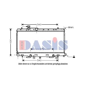 Raffreddatore motore AKS DASIS 350028N
