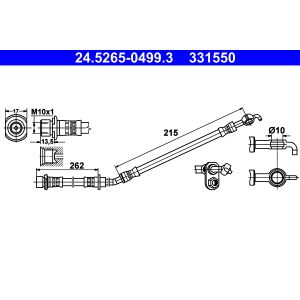Flexible de frein ATE 24.5265-0499.3