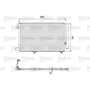 Kondensator, Klimaanlage VALEO 814294