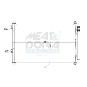 Condenseur (climatisation) MEAT & DORIA 991065