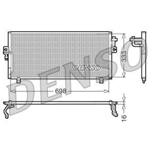 Condensador, sistema de ar condicionado DENSO DCN46010