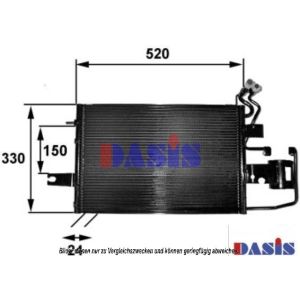 Condenseur (climatisation) AKS DASIS 492002N