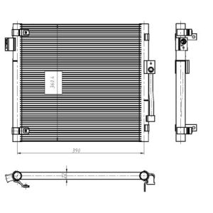 Kondensator, Klimaanlage EASY FIT NRF 350447