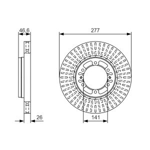 Disque de frein BOSCH 0 986 479 T41