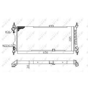 Radiator, motorkoeling Economy Class NRF 507522A