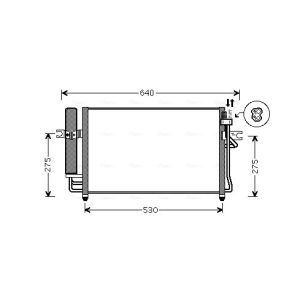 Condensador, sistema de ar condicionado AVA COOLING HY5087D AVA