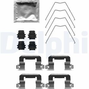 Kit de acessórios, pastilha de travão de disco DELPHI LX0711