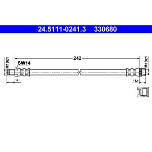 Bremsschlauch ATE 24.5111-0241.3