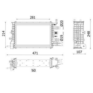 Jäähdytin MAHLE CR 2632 000P