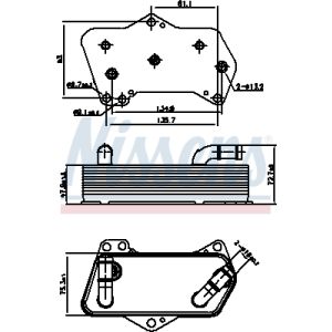 Ölkühler, Automatikgetriebe NISSENS 91281