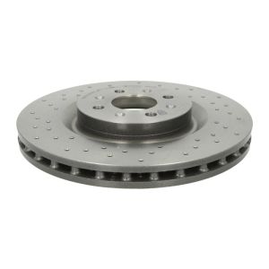 Disco de freno BREMBO 0980043X delantero, gelocht, ventilado , perforado, 1 Pieza