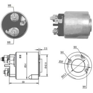 Magnetschalter, Starter MEAT & DORIA 46160