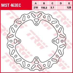 Disco de freno TRW MST463EC, 1 Pieza