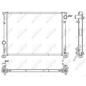 Radiator, motorkoeling NRF 53041