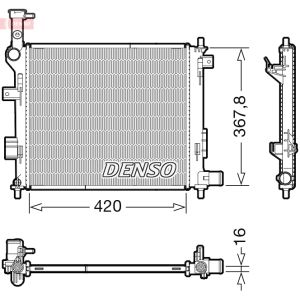 Moottorin jäähdytin DENSO DRM43005