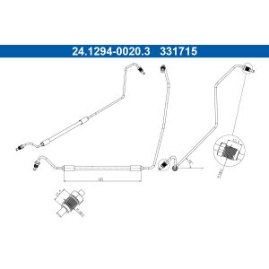 Flexible de frein ATE 24.1294-0020.3