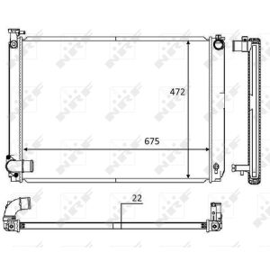 Radiateur, refroidissement du moteur NRF 58604